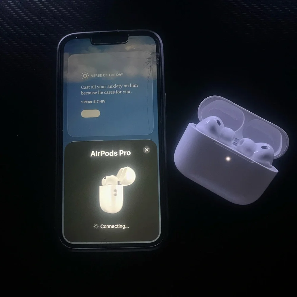 Apple AirPods Pro (generation 3) Earbuds with Charging Case - White